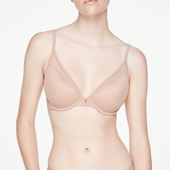 NEW ThirdLove 24/7 Classic Uplift Plunge Bra Smooth Taupe 36D NWOT - Picture 1 of 7